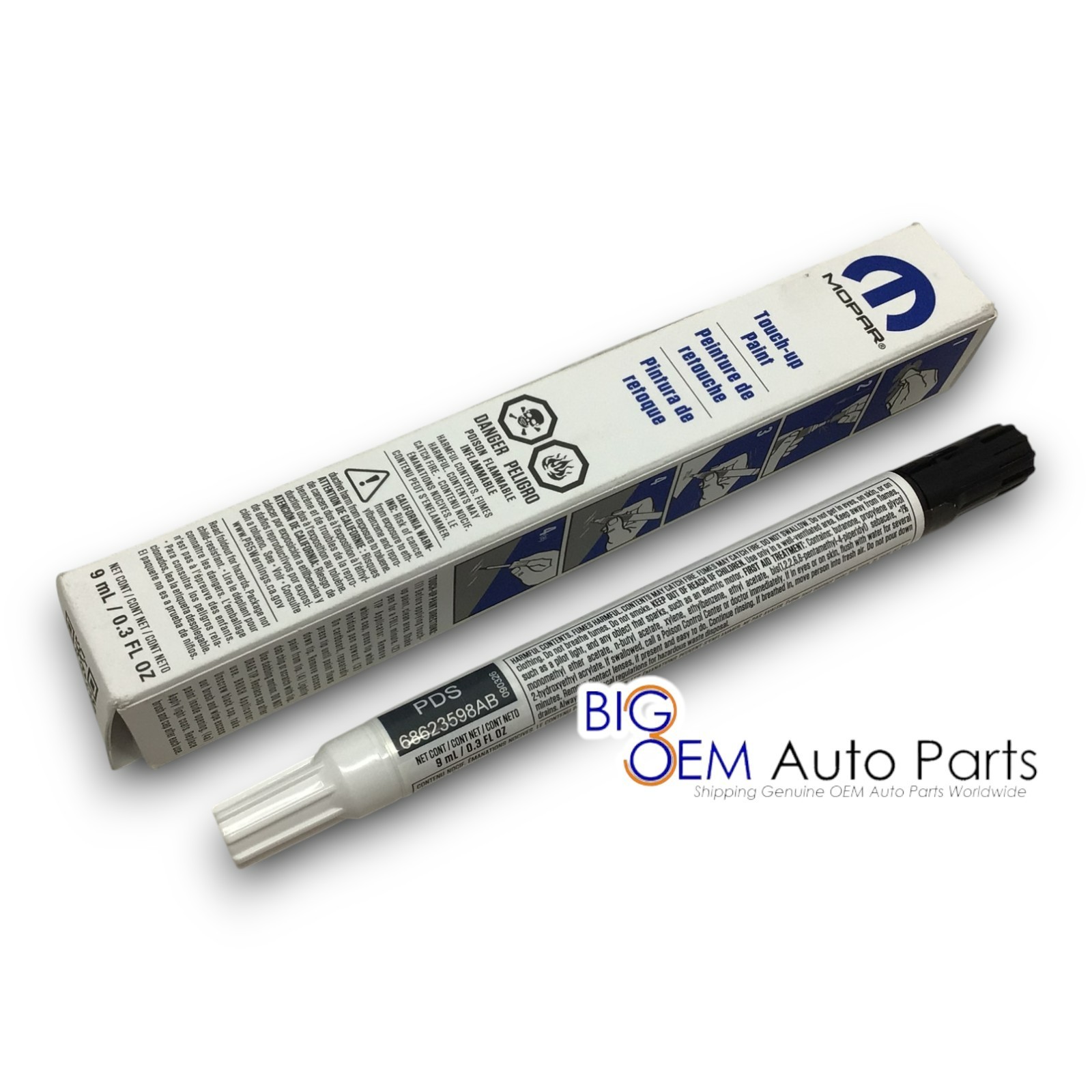 OEM Dodge Jeep RAM Chrysler Mopar 4 In 1 Anvil Lacquer Touch Up Paint PDS LDS