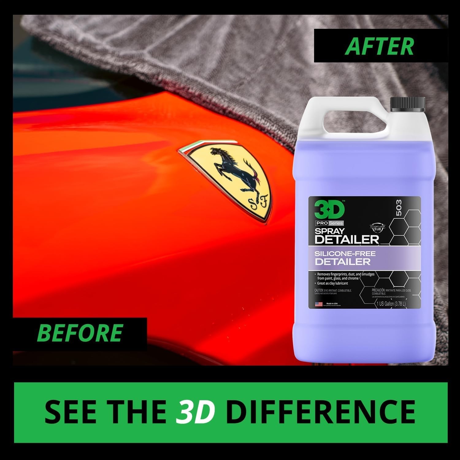 Professional Spray Detailer, 1 Gallon – Removes Dust & Polish Splatter Safely