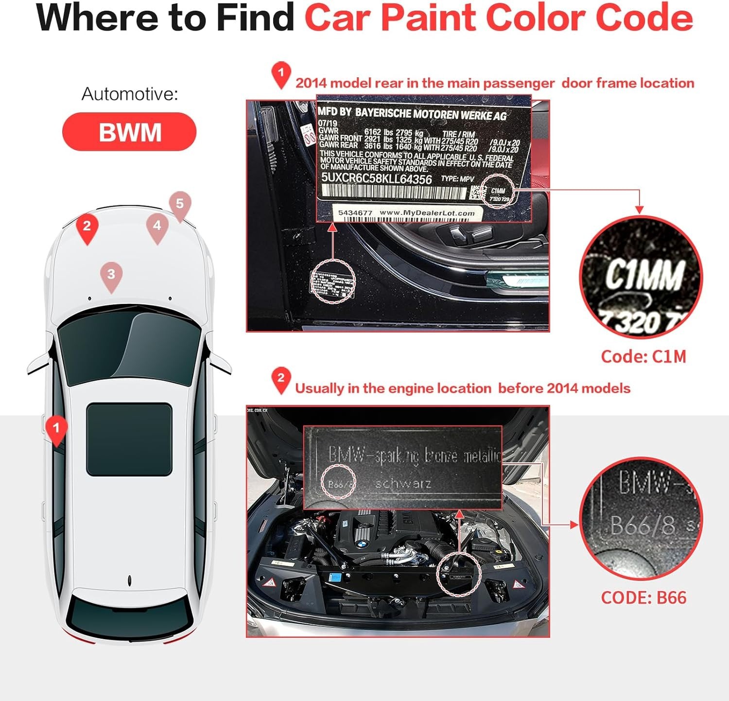 BMW Green Touch Up Paint Pen – High-Gloss Finish, Waterproof