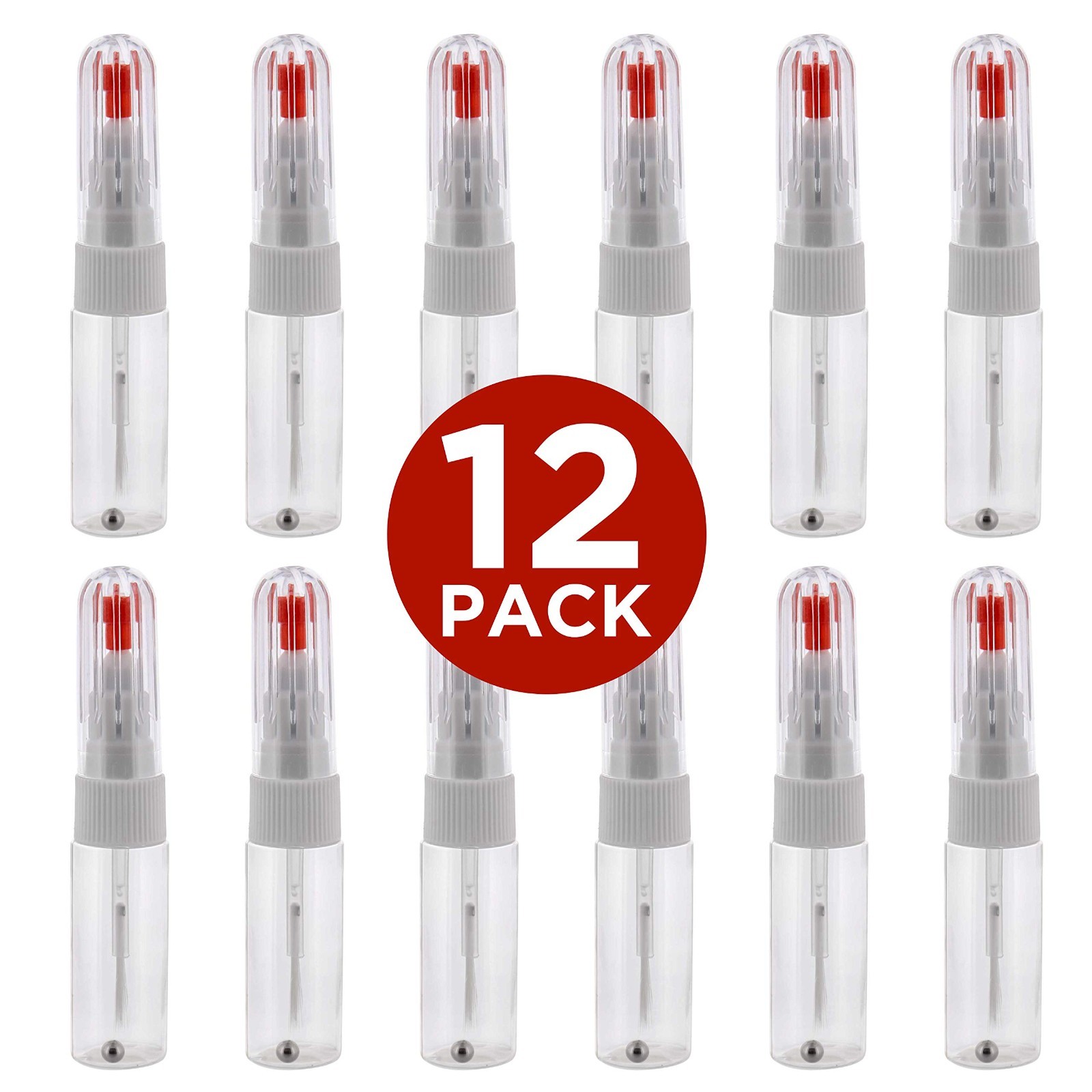 2-in-1 Paint Touch-Up Pens (12-Pack) – 10ml Fillable Applicator for Car Chips &