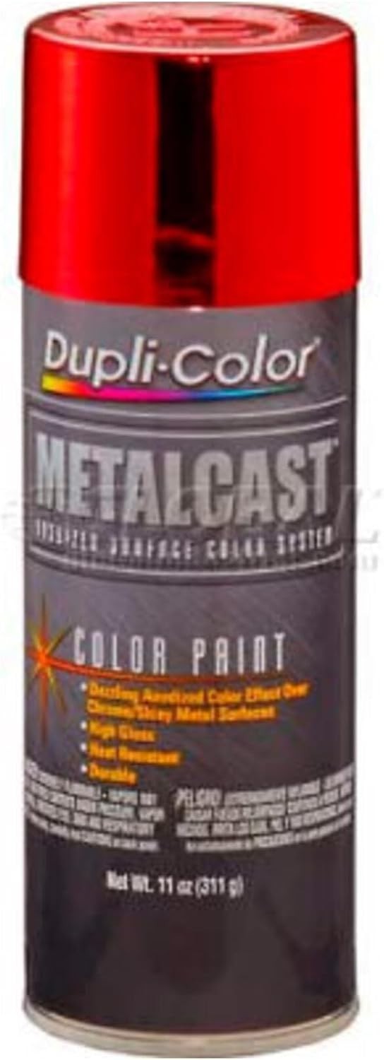 High Heat Resistant Metalcast Red Anodized Spray Paint – 11oz Aerosol for Cars