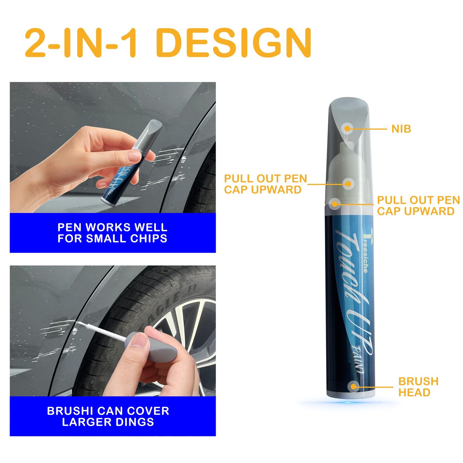 Touch Up Paint for Car Subaru Ice Silver Metallic G1U OEM Quality Scratch Pen
