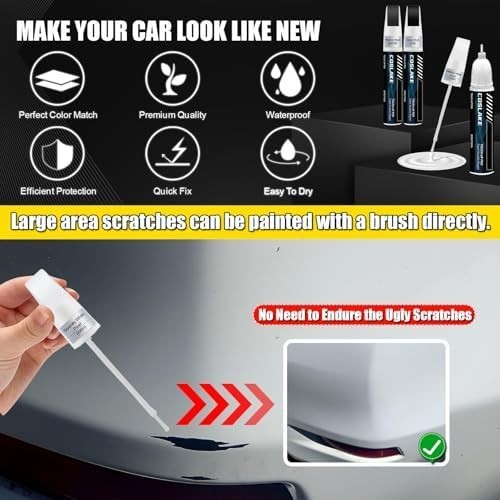 Touch Up Paint for Car Hyundai Hyper White WC9 Scratch Repair Pen Marker Kit