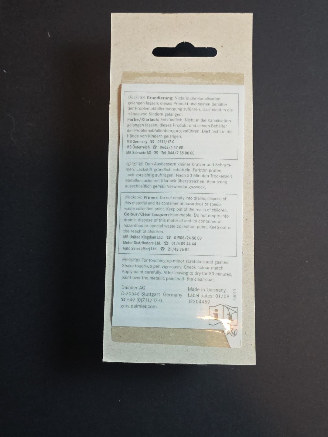Mercedes-Benz Genuine Touch-Up Paint Stick Red, Feueropal 3590 Color OE 12ml 0.4