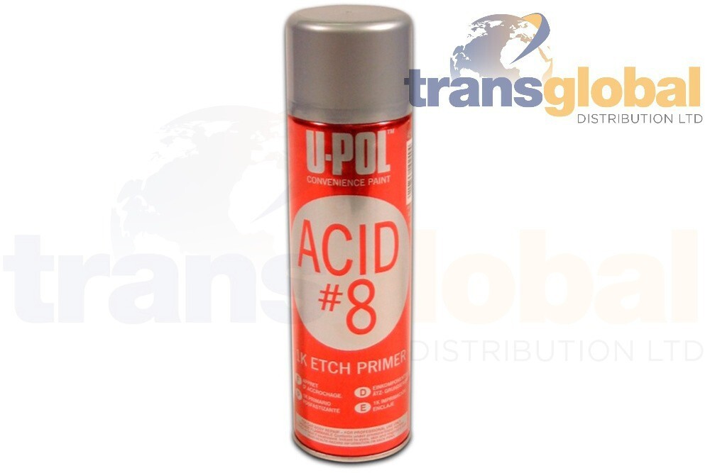 U-Pol Acid #8 Aerosol Etch Grey Primer 450ml