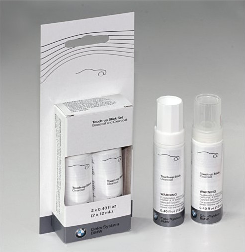 OEM BMW Touch Up Paint Stick Set – A96 Mineral White Metallic – 51912148489