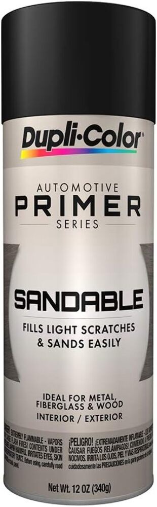 Dupli-Color Sandable Primer 12 Oz Aerosol Spray Paint – Black Hot Rod