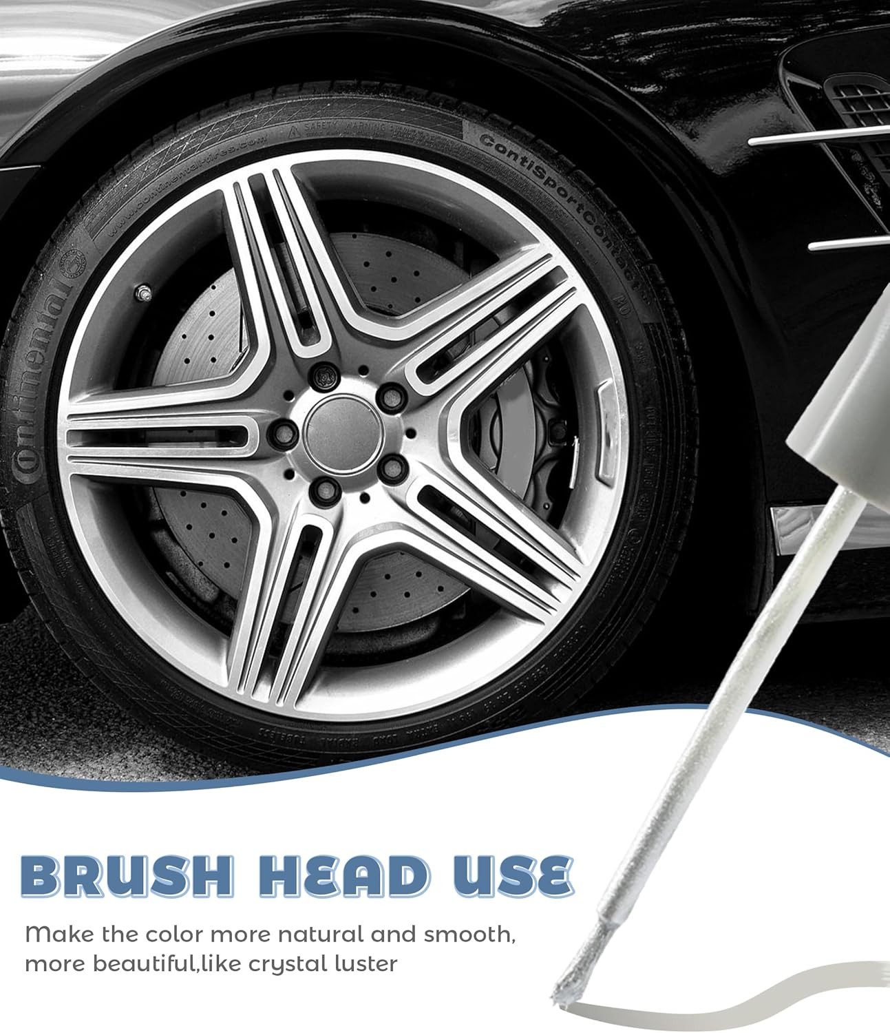 Rim Scratch Repair Paint Kit Silver – Wheel Touch-Up for Cars & SUVs Small Dents