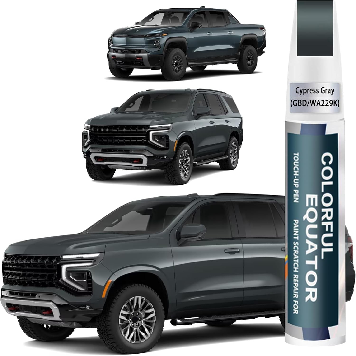 Cypress Gray(GBD/WA229K) Touch Up Paint Compatible with Chevrolet, Car Paint Pen