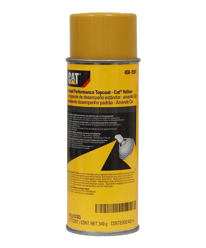 6 PACK OF CATERPILLAR YELLOW PAINT AEROSOL 458-9587 GENUINE CAT 4C4200