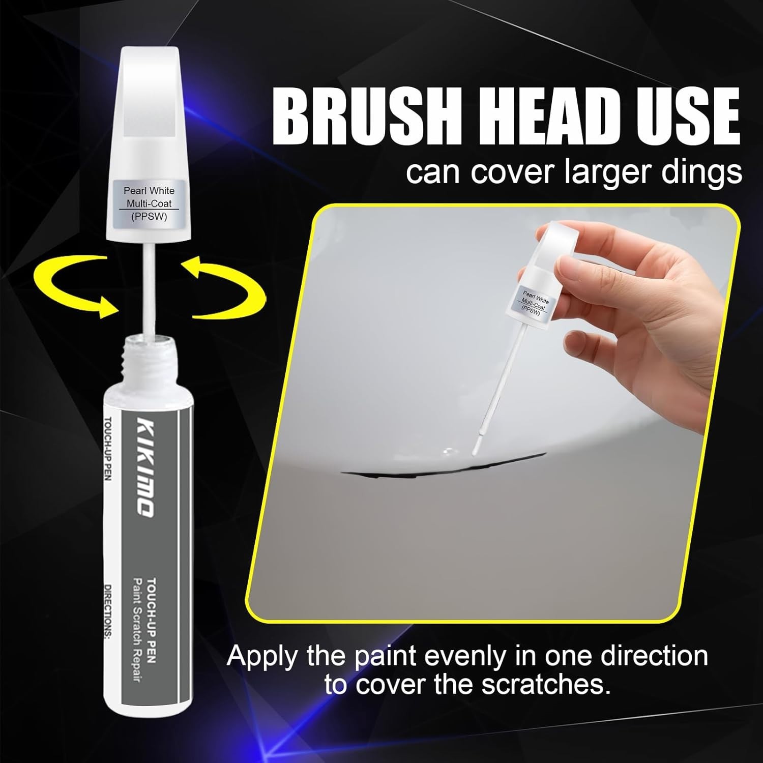 Ultra Red 2-in-1 Tesla Car Paint Repair Kit – Brush & Pen for Easy Application