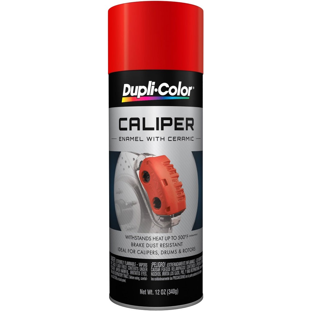 Duplicolor BCP100, Gloss Red Caliper Enamel Paint w/ Ceramic, 12oz Aerosol Can