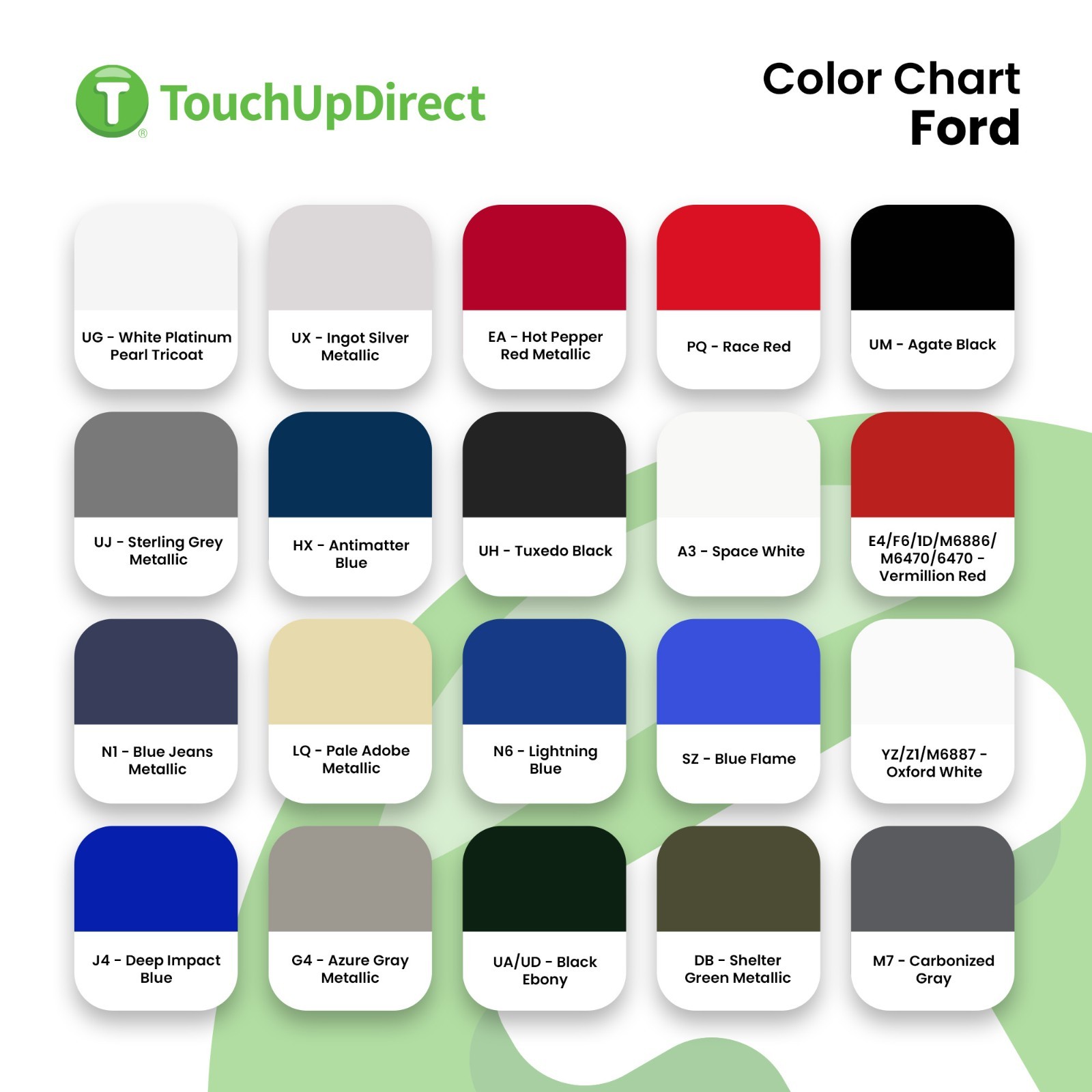 Ford Touch Up Paint by TouchUpDirect – Brush or Spray Paint – Choose Your Color