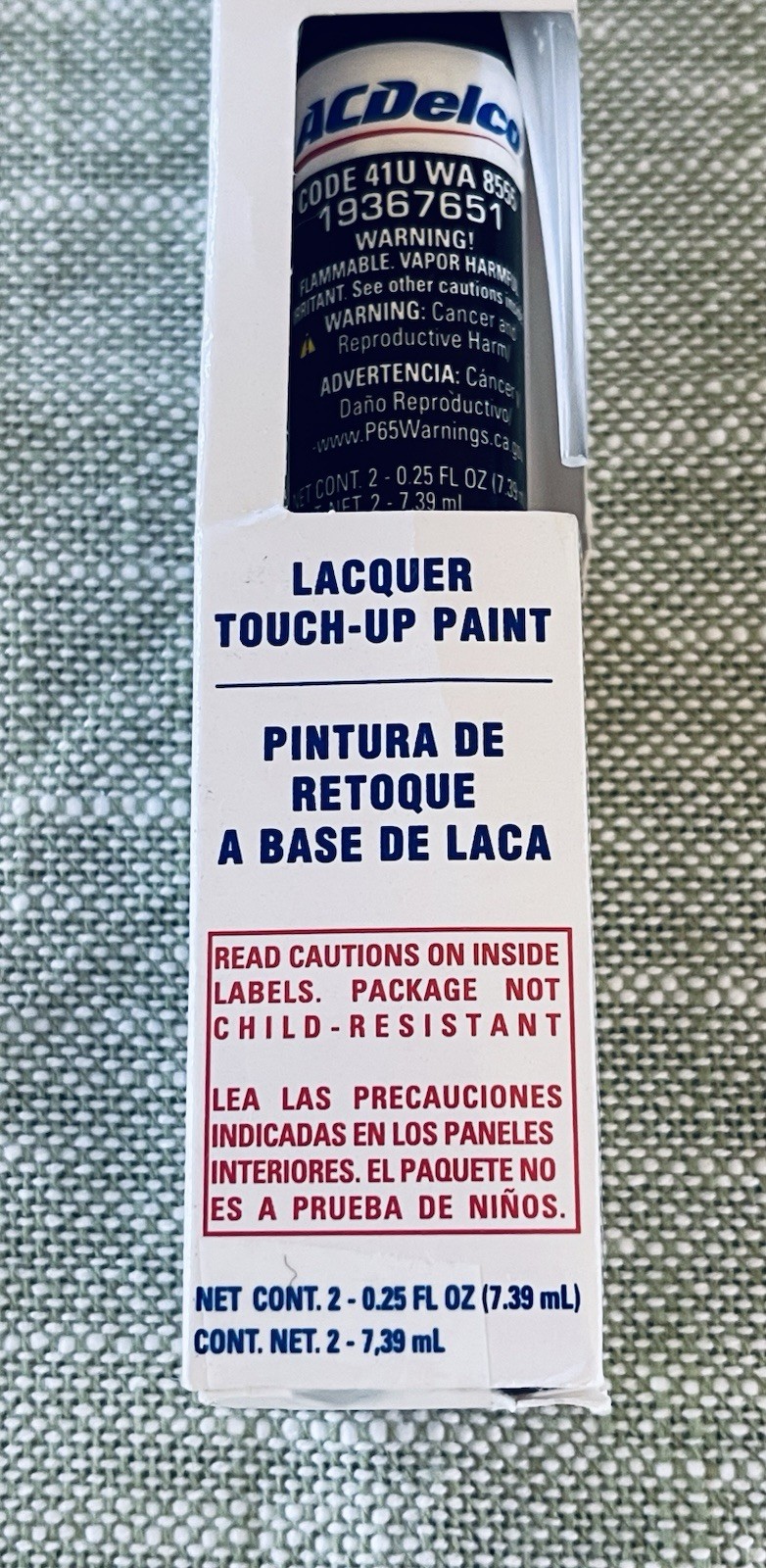 Black Touch-Up Paint OEM Genuine GM AC Delco Code WA 8555 Part #19367651