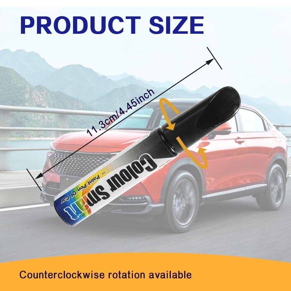 HEVLE Touch Up Paint for Cars, Car 0.04 Ounce (Pack of 1), Black