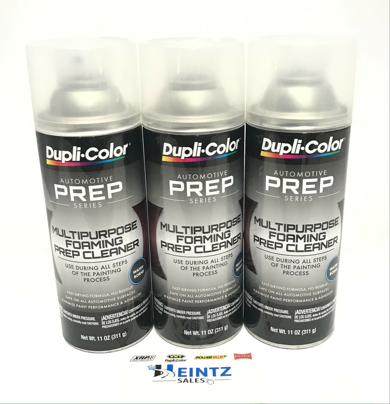 Duplicolor PS200-3 PACK Multi-Purpose Foaming Prep Cleaner – Waterborne Formula