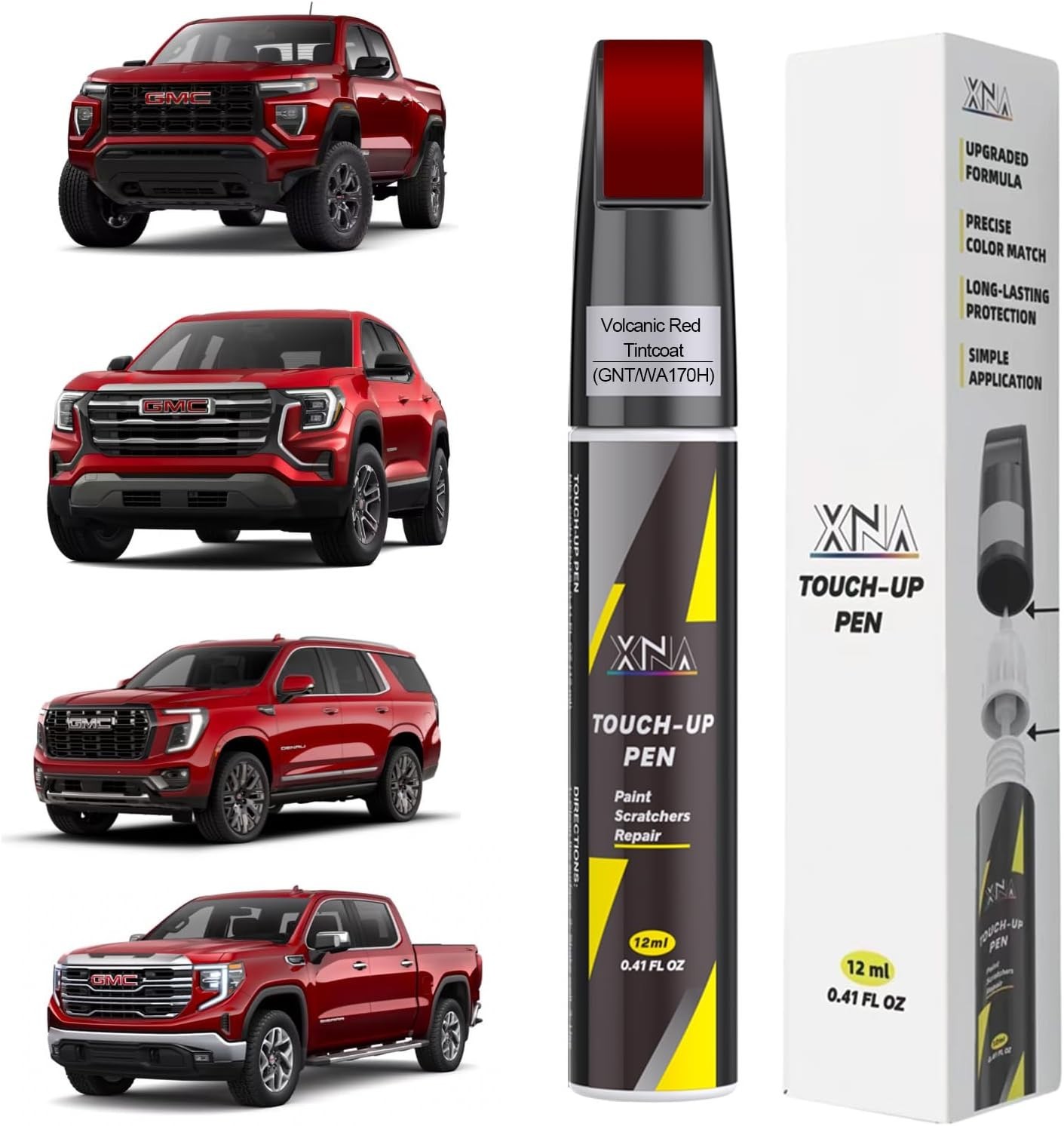 Volcanic Red TintcoatGNT/WA170H for GMC Car Touch Up Paint, 2 in 1 Car Scratc…