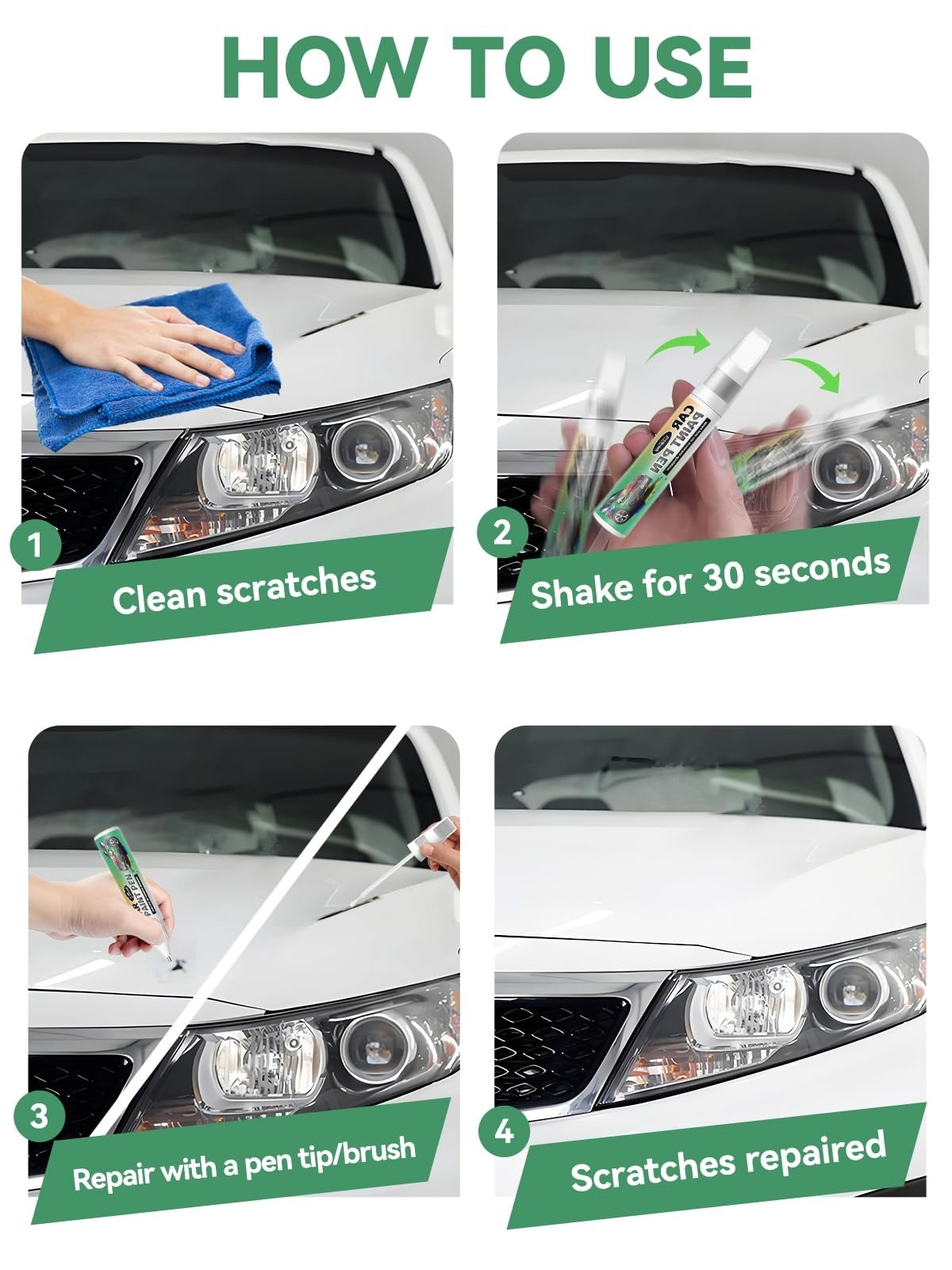 Radiant Red Touch Up Paint Pen for Car Scratch Repair – Quick & Easy Auto Fix