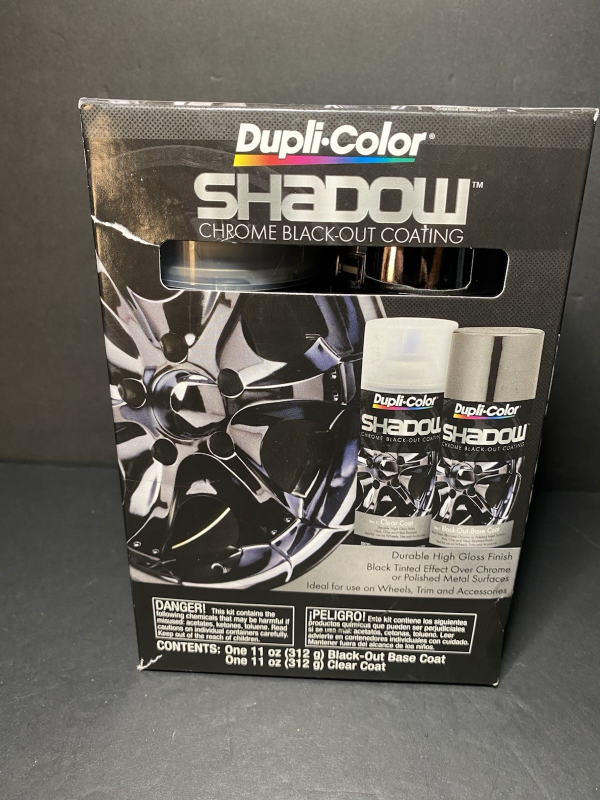 2 kits Dupli Color Paint SHD1000 Shadow Chrome Black Out Coating Kit