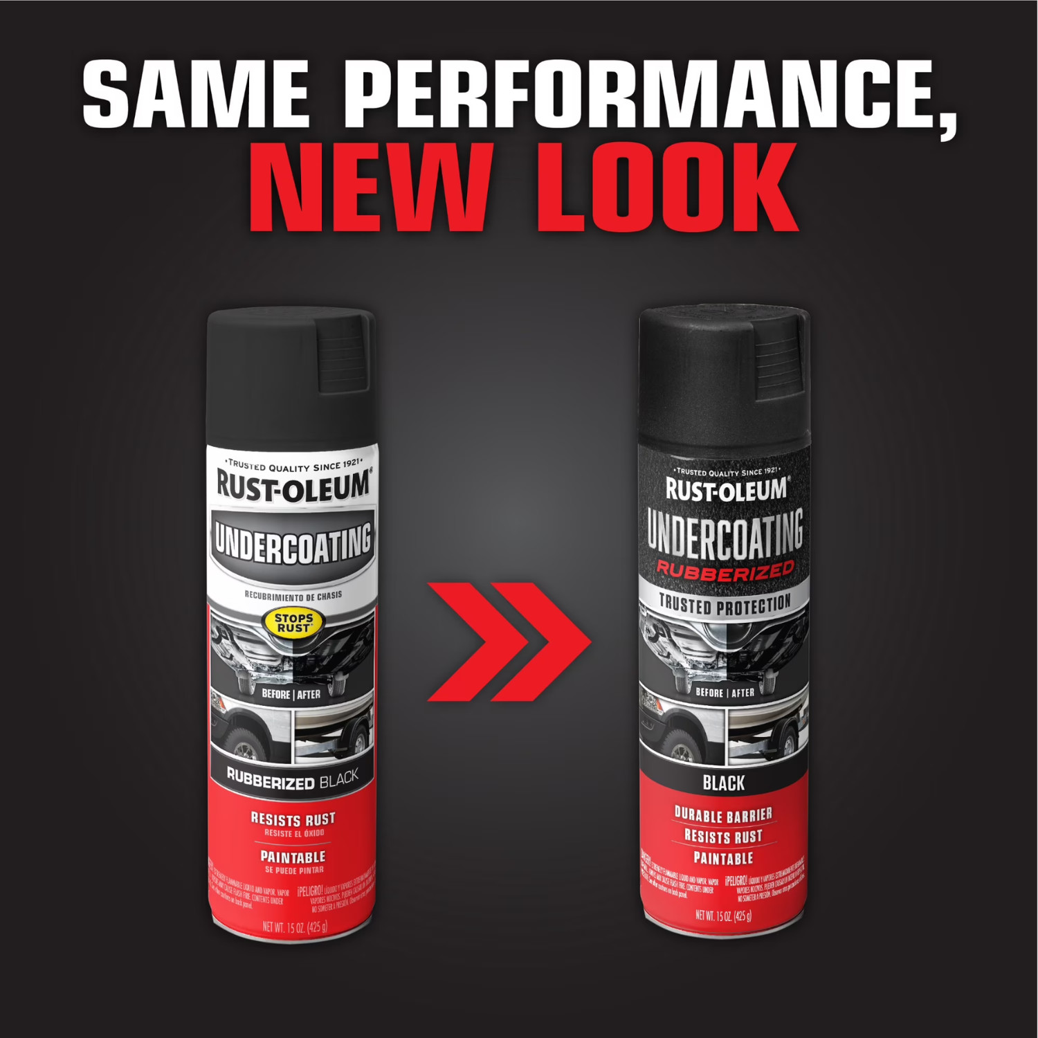 Black, Rust-Oleum Rubberized Undercoating-248657, 15 oz, 4 Pack