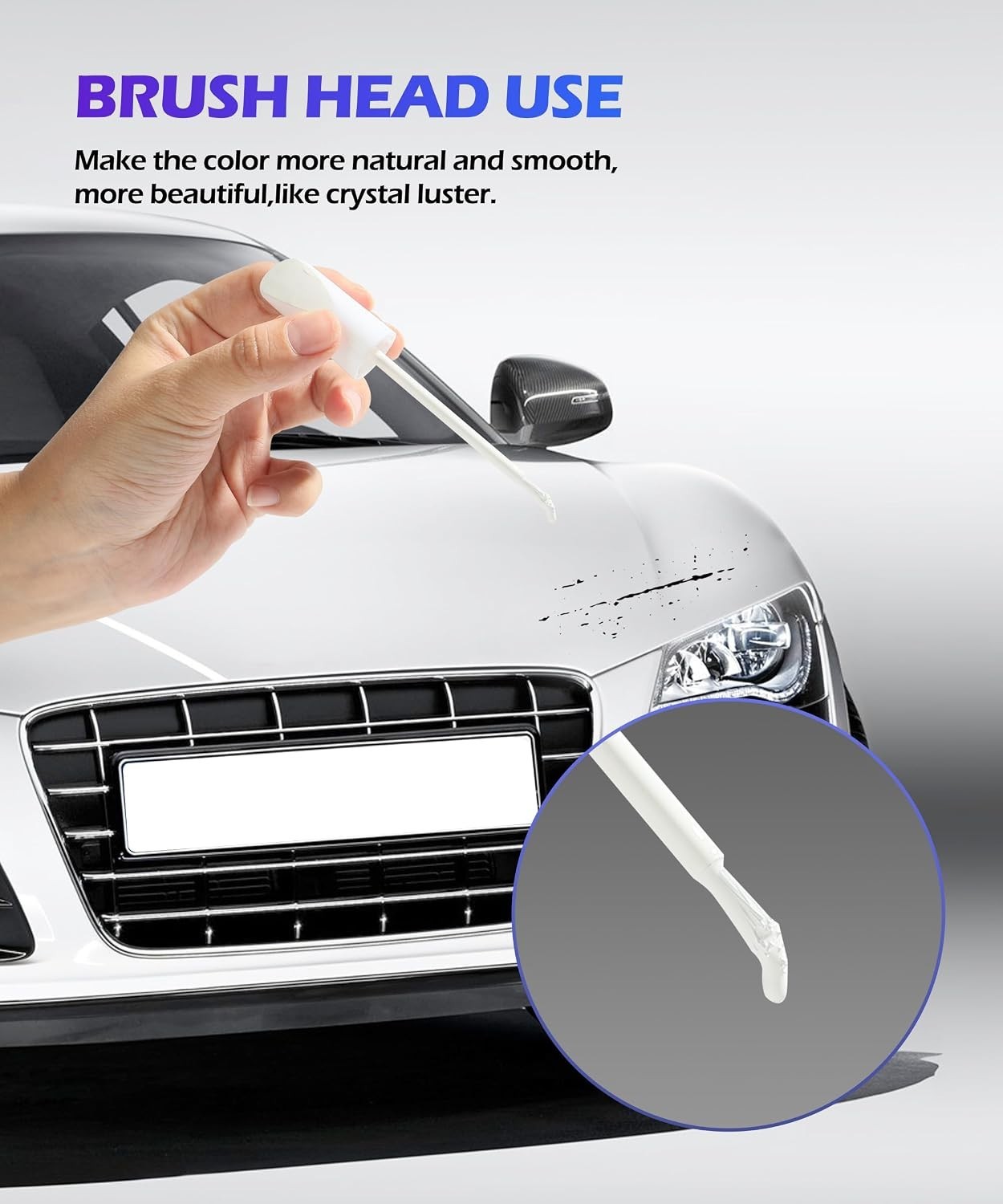 1 Oz Fast-Drying Touch Up Paint Pen for Car Scratch Repair – Gloss White Finish