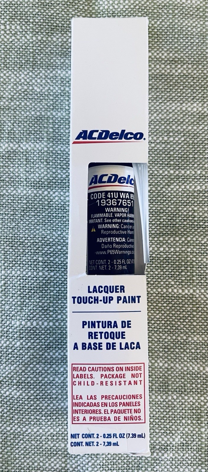 Black Touch-Up Paint OEM Genuine GM AC Delco Code WA 8555 Part #19367651