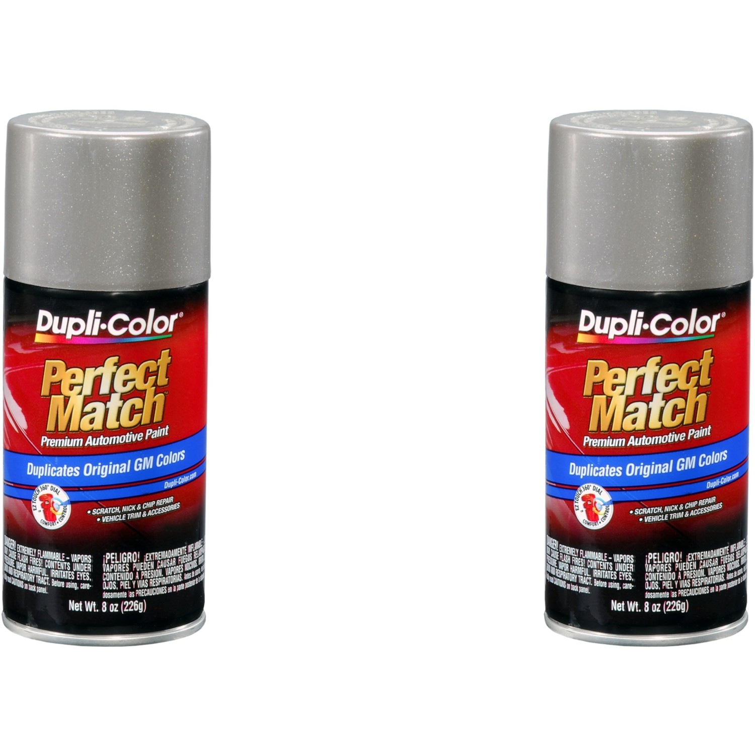 Duplicolor BGM0490 Perfect Match GM Pewter Metallic 8 oz Aerosol WA382E – 2 PACK