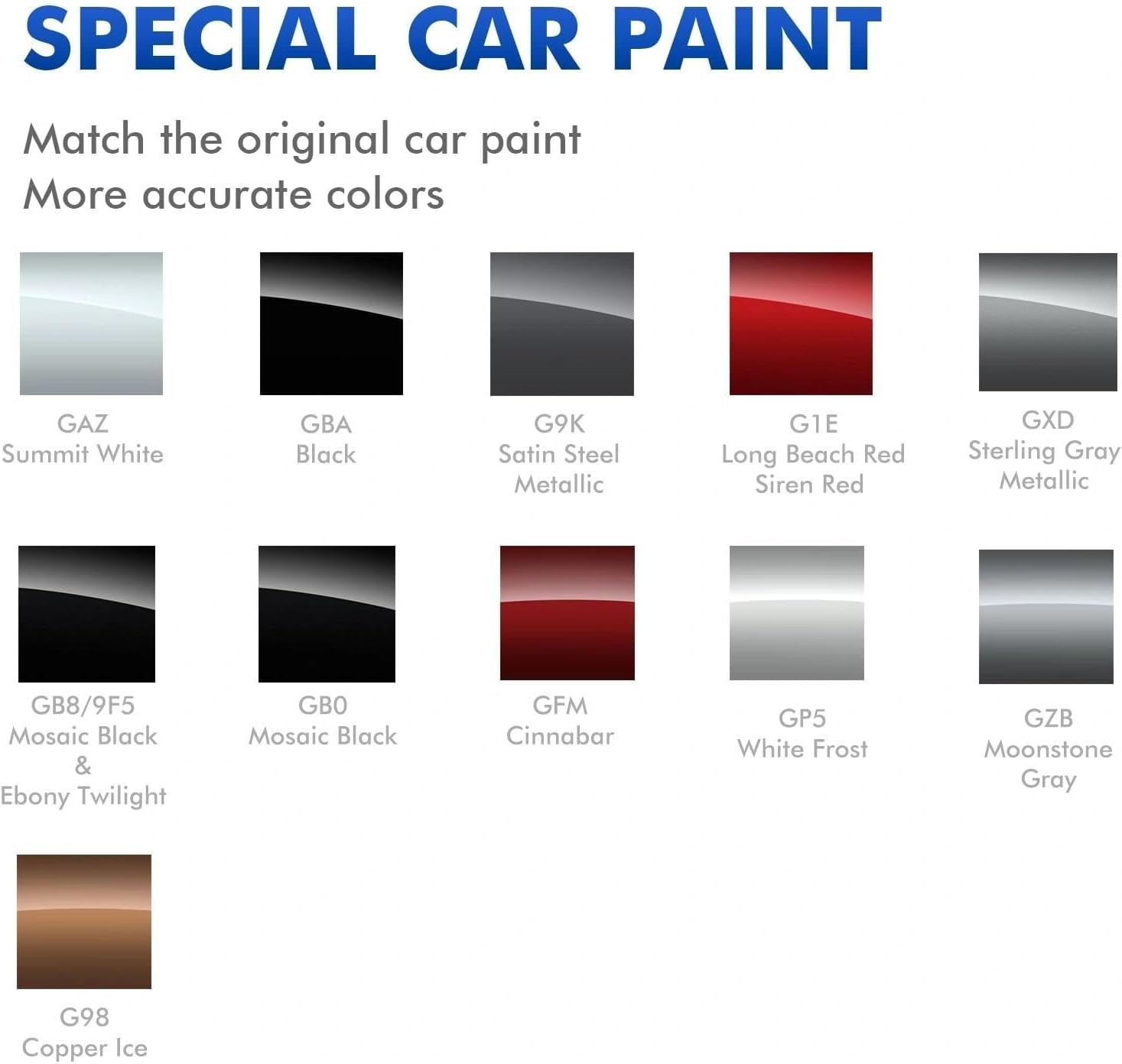 Moonstone Gray Car Paint Scratch Repair Kit for Buick – Rust Resistant Formula