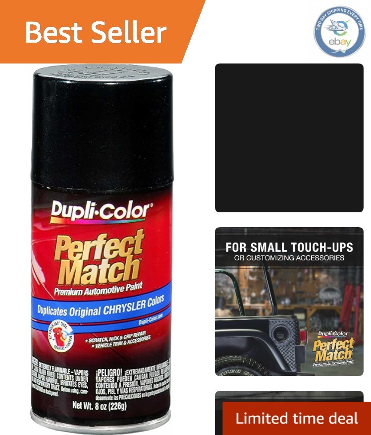 8 oz. Perfect Match Brilliant Black Pearl Automotive Spray Paint for Chrysler