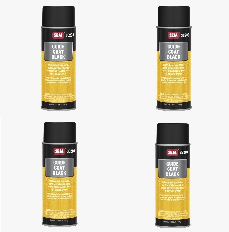 SEM 38203 Black Guide Coat – 12 oz ( Pack of 4)
