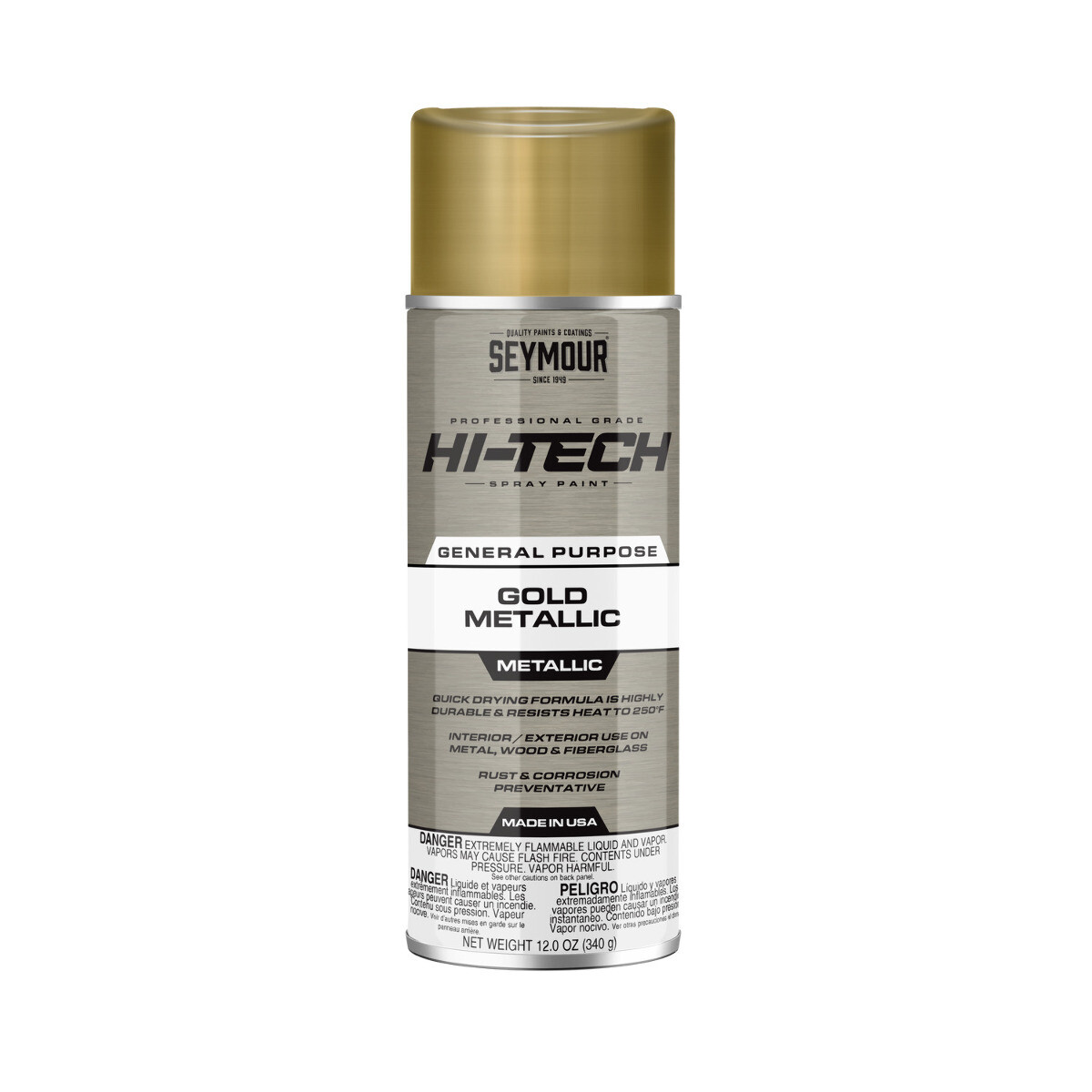 Seymour 16-812 Hi-Tech Lacquer Gold Metallic 12 oz