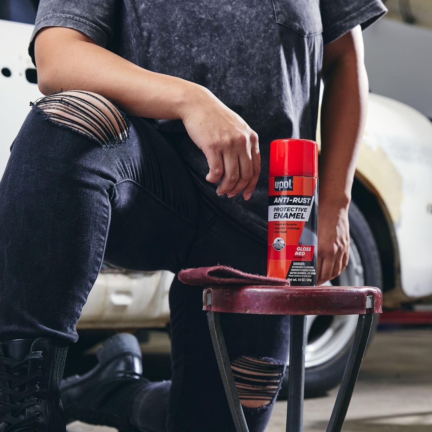 Anti Rust Protective Enamel Spray, Gloss Red, 10 oz | Long-Lasting & Durable,…