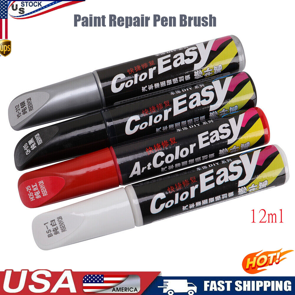 DIY Car Clear Scratch Remover Touch Up Paint Repair Pen Black/ Red/ White/Silver