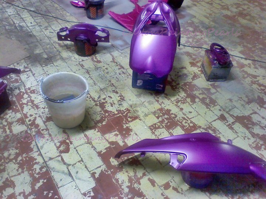 25g Candy PURPLE Pearl Pigment auto paint HOK HVLP SPRAY GUN Dupont