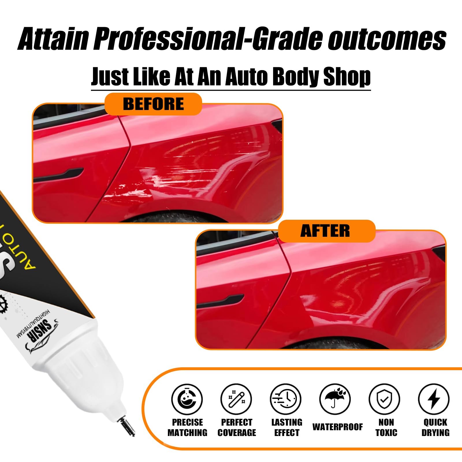Car Touch up Paint(Ultra Red(PR01)) Compatible with Tesla Model Y/3/X/S, Car Pai
