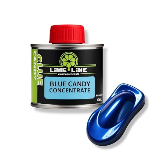 Transparent Candy Concentrate Automotive Paint 4oz – Solvent-Based Blue Color