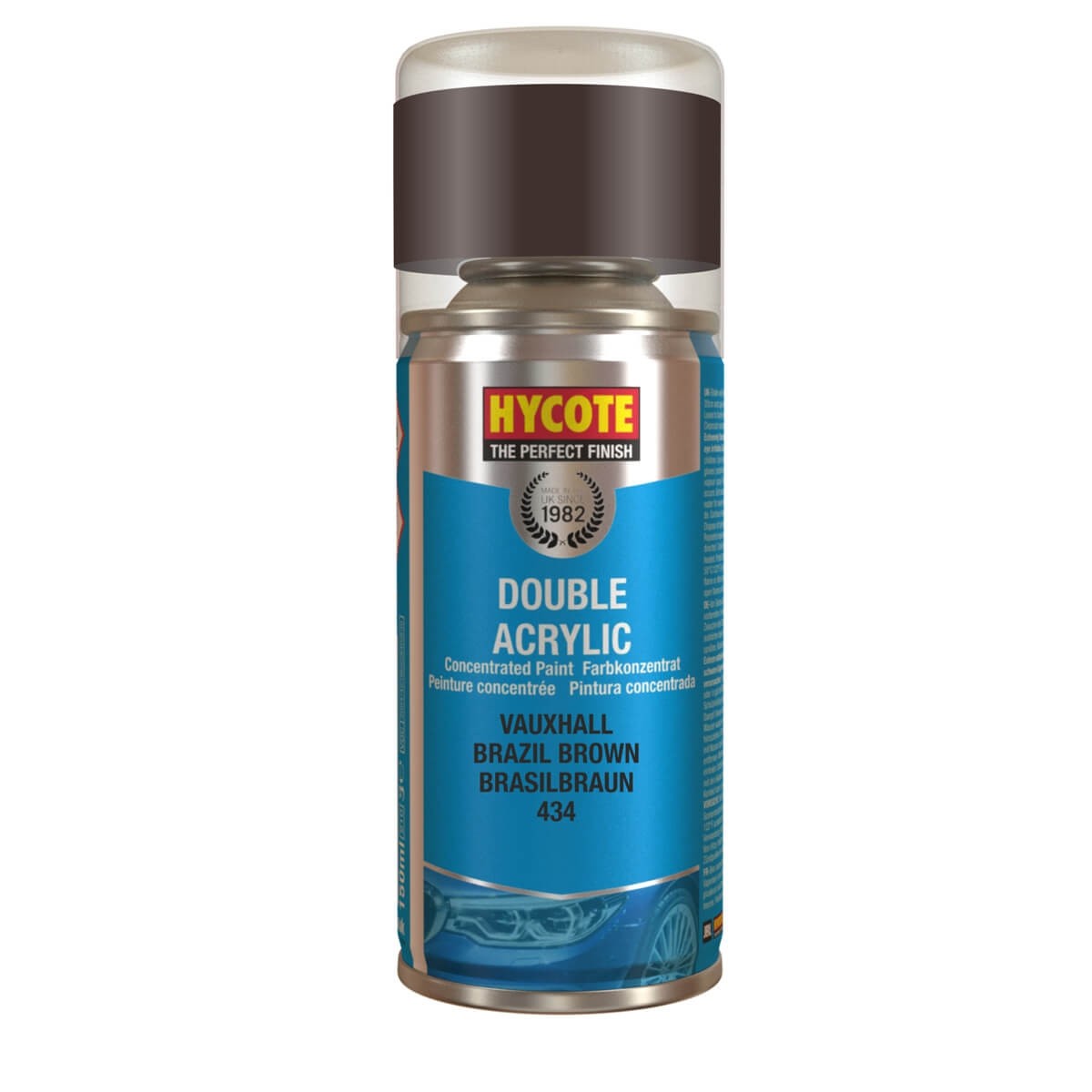 Hycote Vauxhall Brazil Brown Double Acrylic Spray Paint 150ml XDVX101