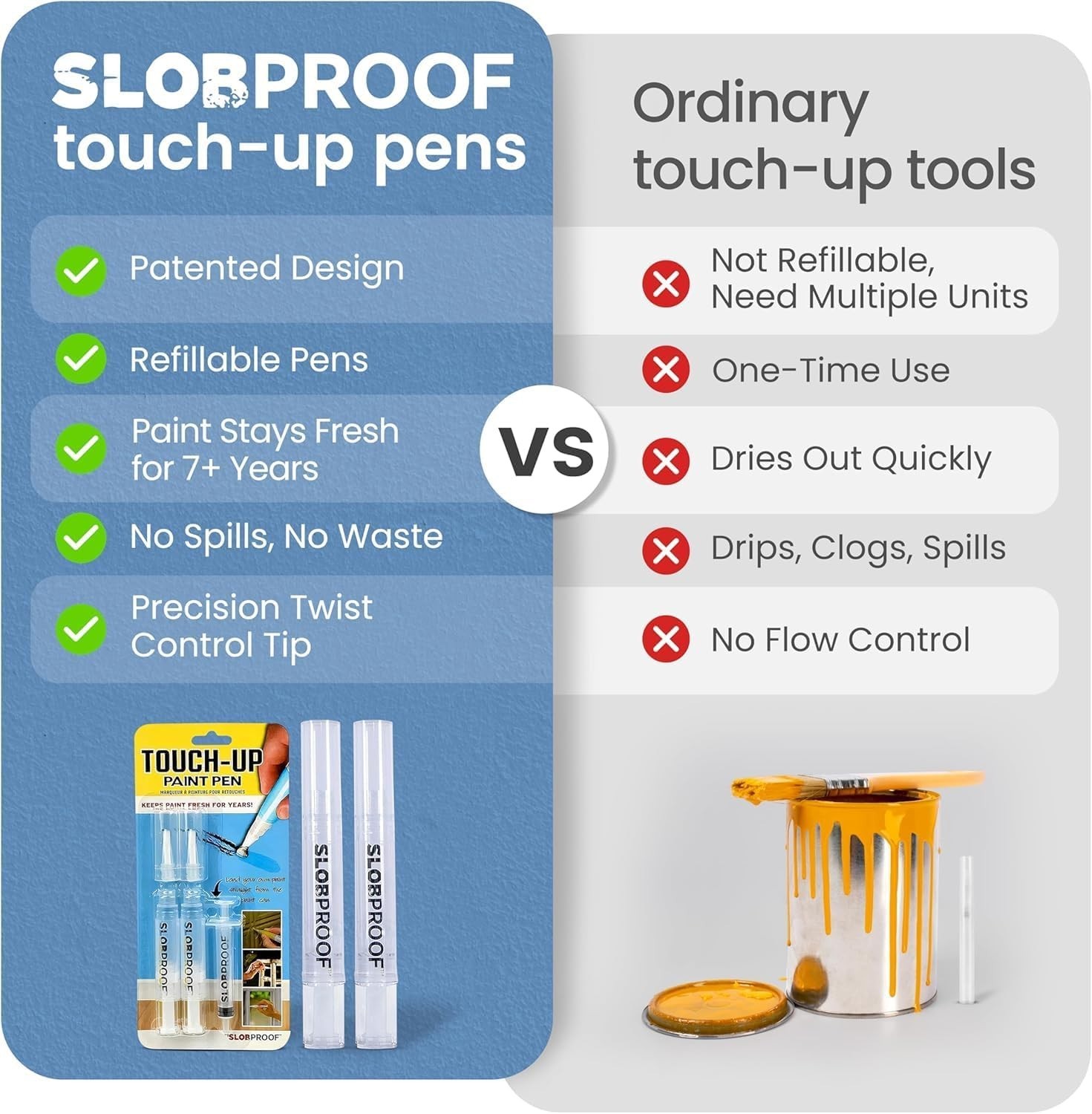 Airtight Touch-Up Paint Pen Set – 5 Precision Tools for Lasting Home Maintenance