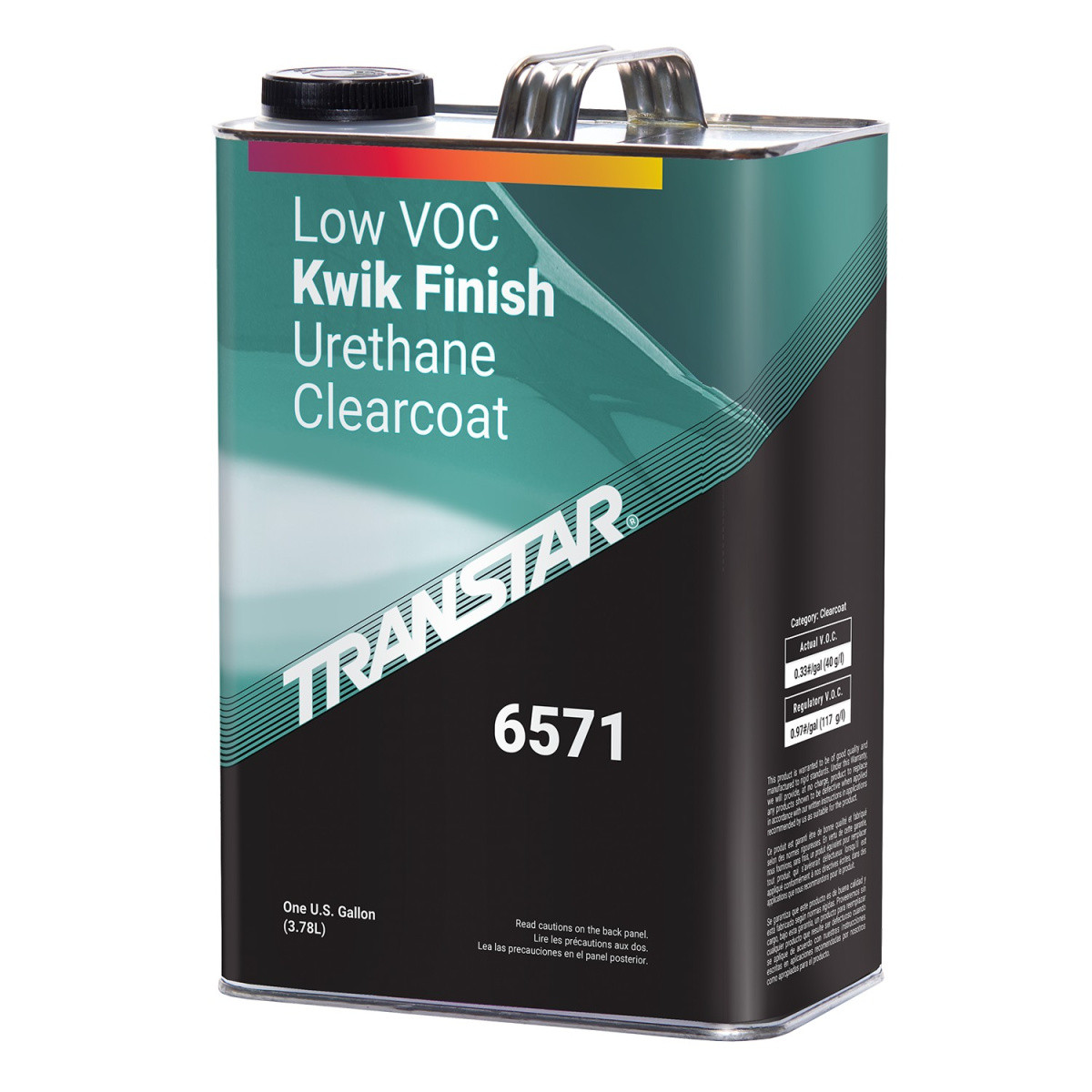 Transtar Autobody Products 6571 – Kwik 2.1 Low VOC Clearcoat – 1 Gallon Can – Kw