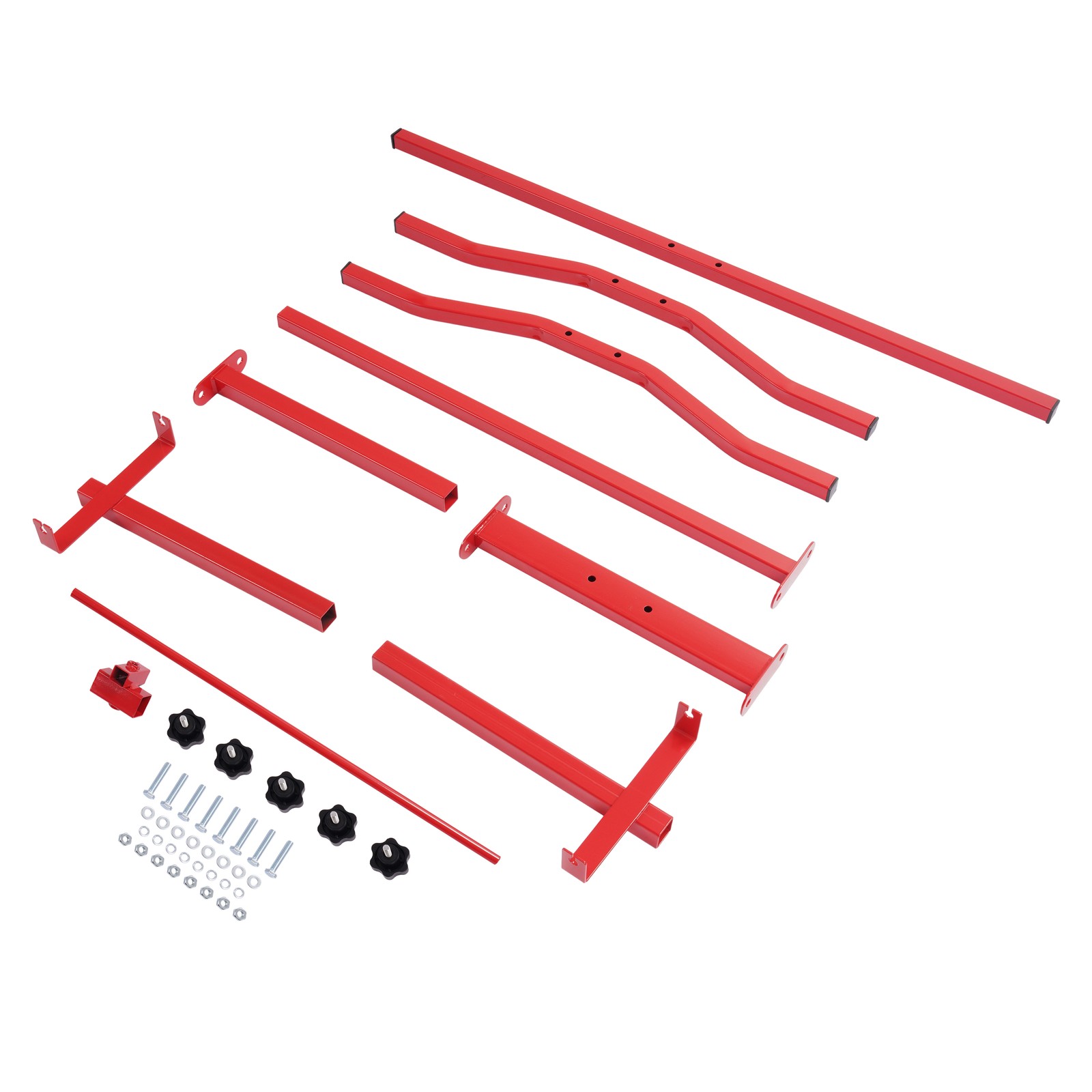 Auto Body Adjustable Paint Panel Stand Fender Bumper Steel Powder Coated Red