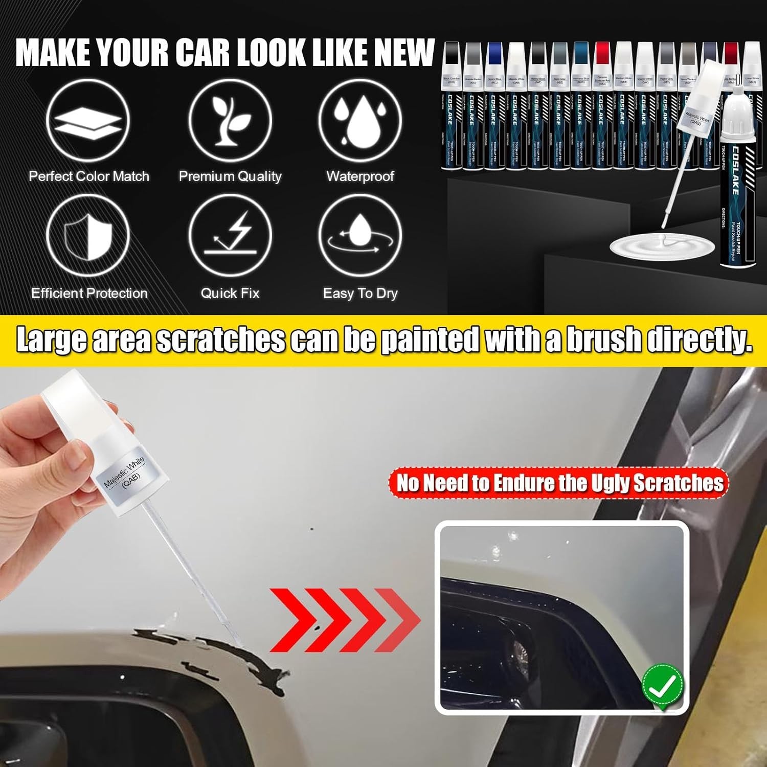 Hermosa Blue Car Touch Up Paint for 2025 QX50/QX55 – Quick Scratch Repair Kit