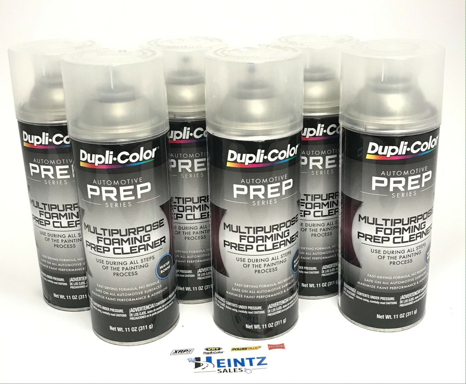 Duplicolor PS200-6 PACK Multi-Purpose Foaming Prep Cleaner – Waterborne Formula