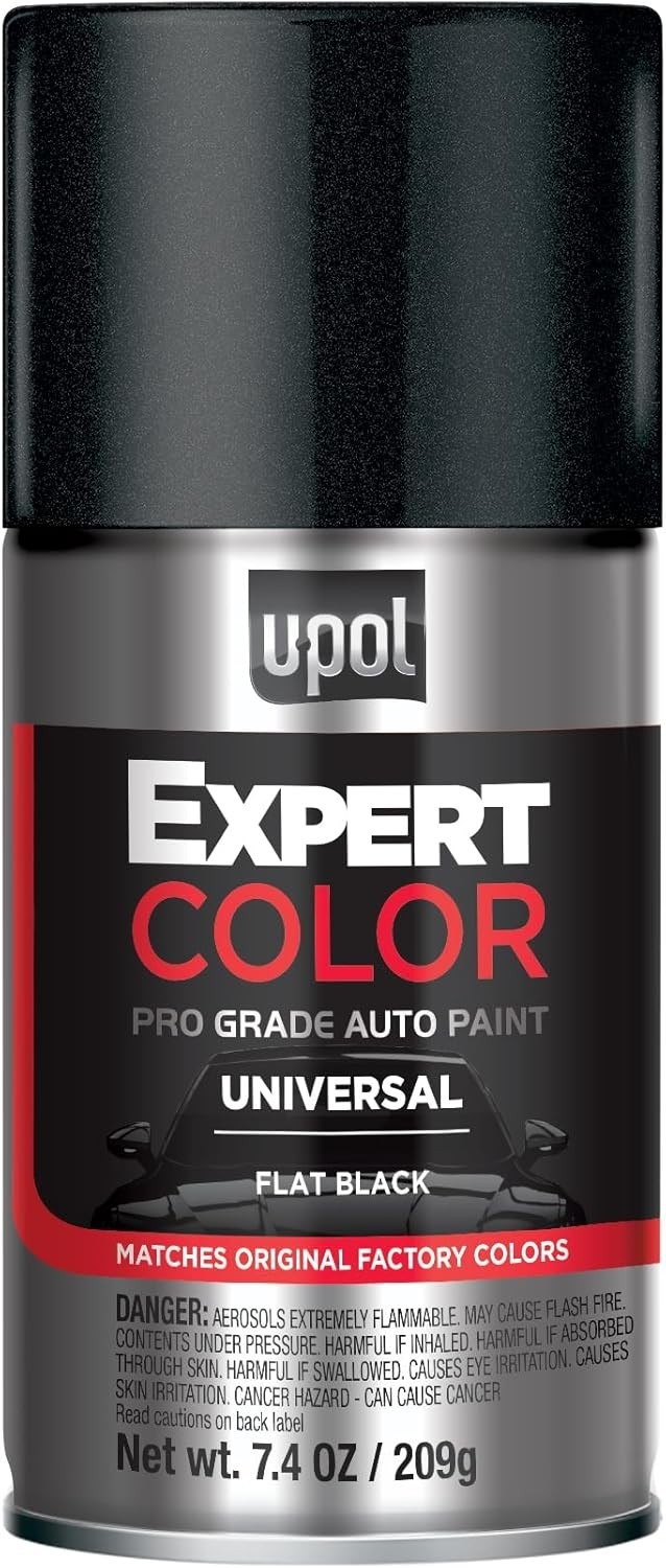 Expert Color Universal, Automotive Spray Paint, Flat Black | Professional Gra…