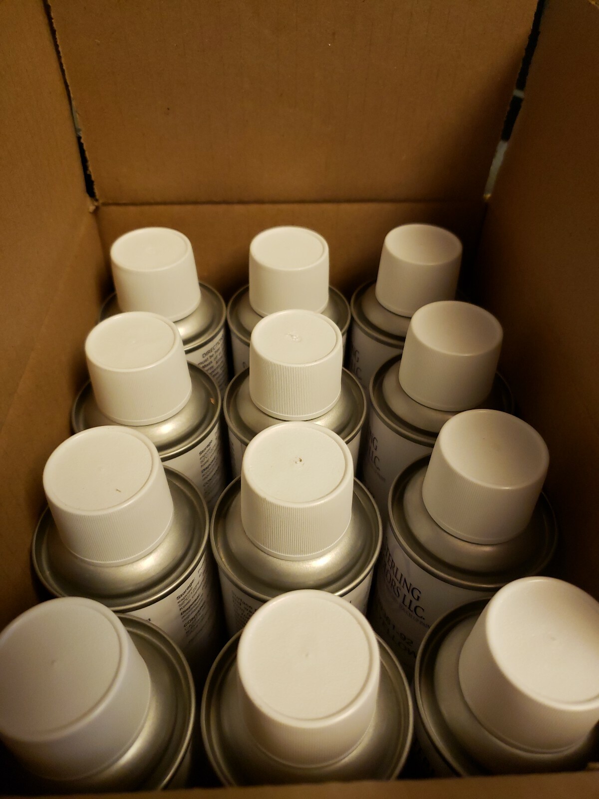 (12) STERLING COLORS CUSTOM COLOR TOUCH UP PAINT TCI-YELLOW, 139361-92, 4.5 oz