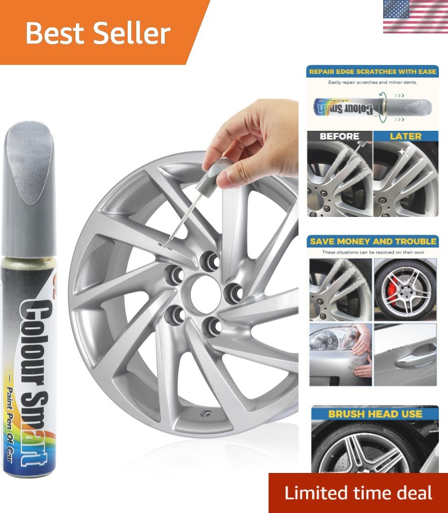 Rust Resistant Automotive Paint – Silver Scratch Remover Pen for Car Wheels