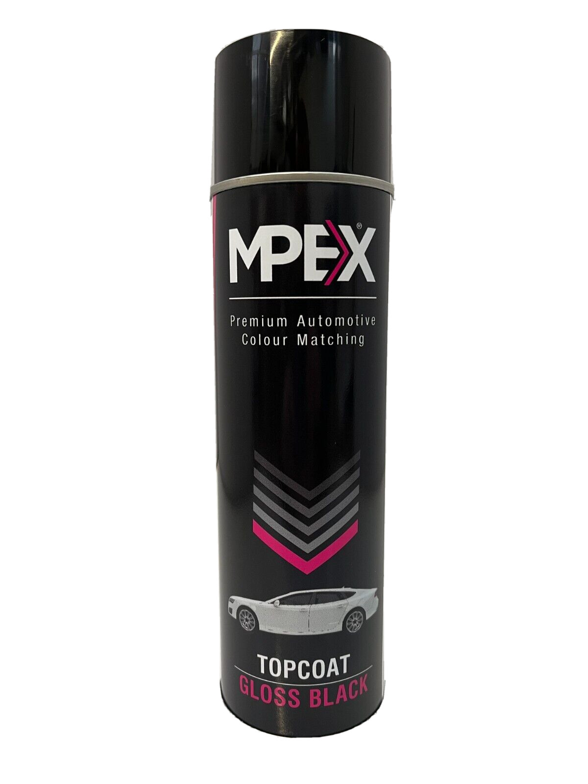 Mpex Gloss Black Spray Paint Aerosol Coating Fast Drying Multi Purpose 500ml