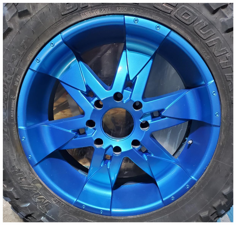 Metallic Blue Chrome Wheels Spray Paint Rim Steel Aluminum +Primer Coating 3Cans