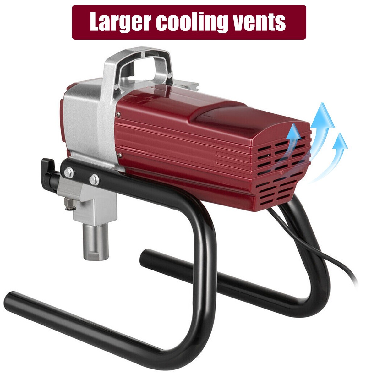 2.5HP Electric Airless Paint Sprayer High Efficient 3300PSI W/Extension Rod 220V