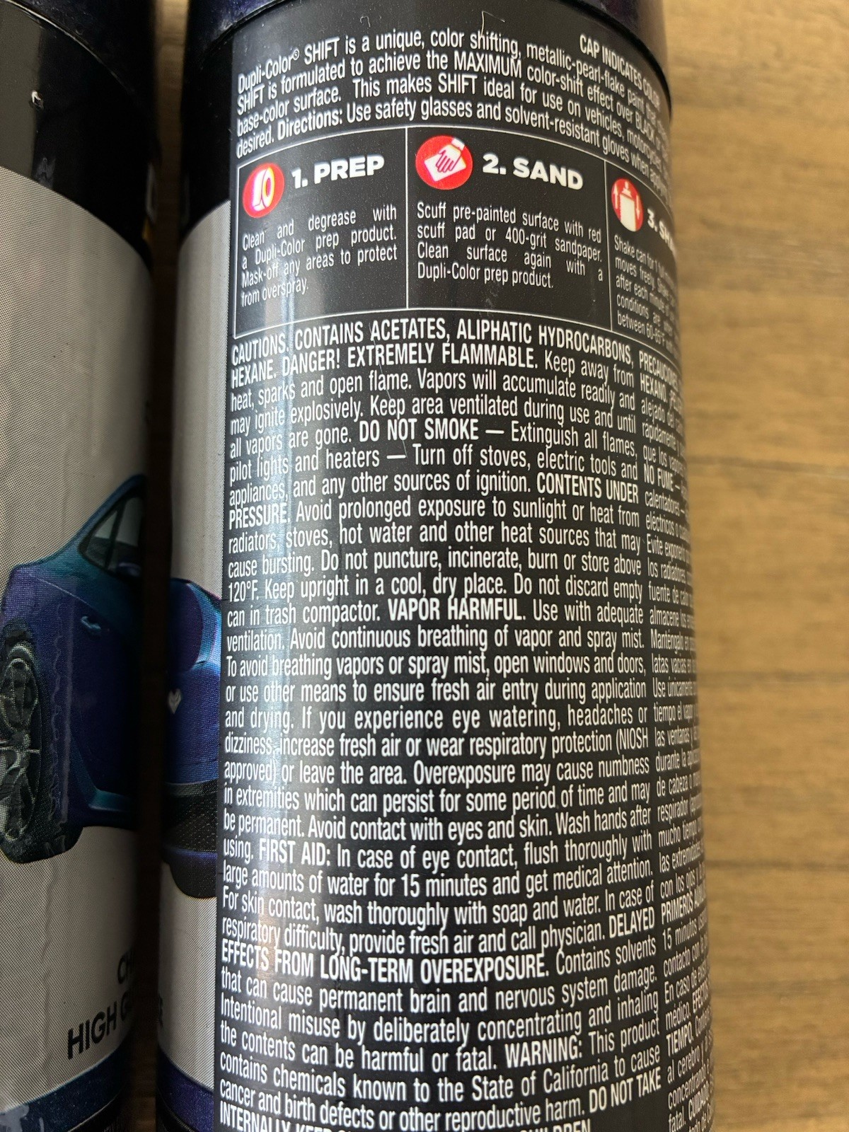 2 Duplicolor SH501 Purple Blue SHIFT Color-Shifting Spray Paint – 12 Oz NEW