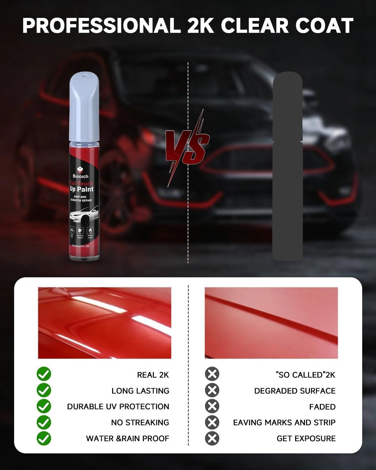 Crystal White Pearl Touch Up Paint Kit for Subaru – 2K Clear Coat, Exact Color M